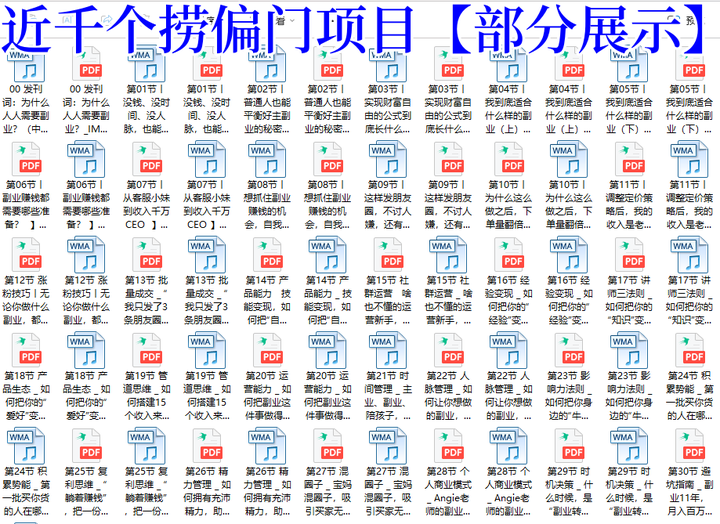 图片[4]-1000个冷门捞偏门小本创业小项目【无水印绝密版】总有一款适合你